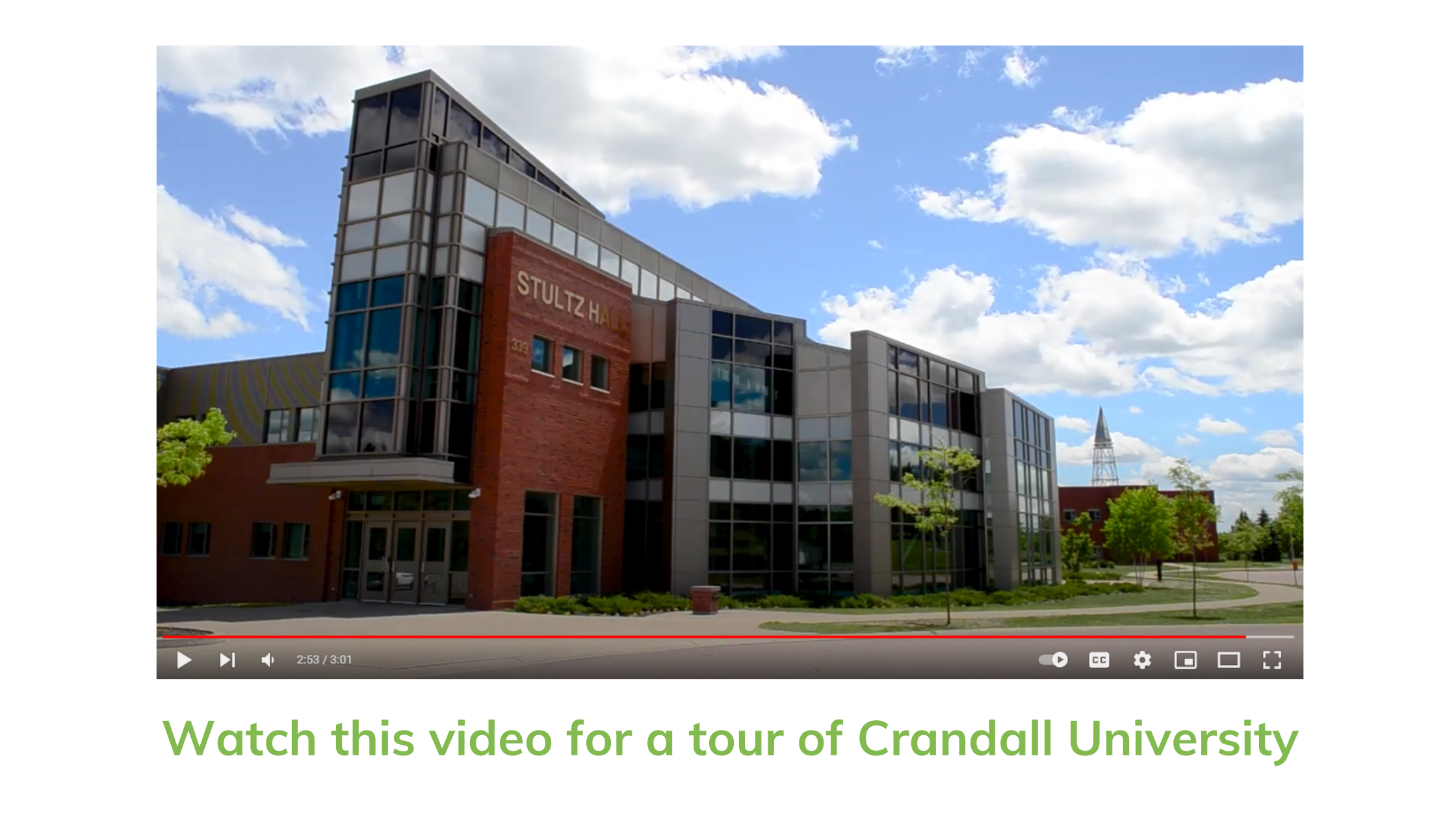 Watch this video for a tour of Crandall University