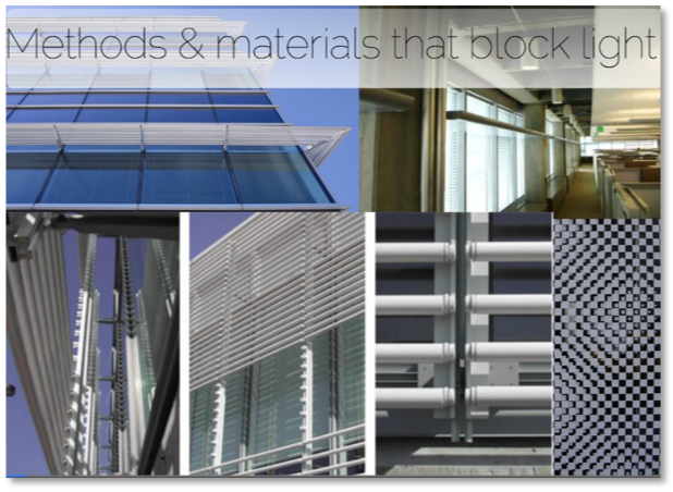 Low Cost - Methods & Materials that block light
